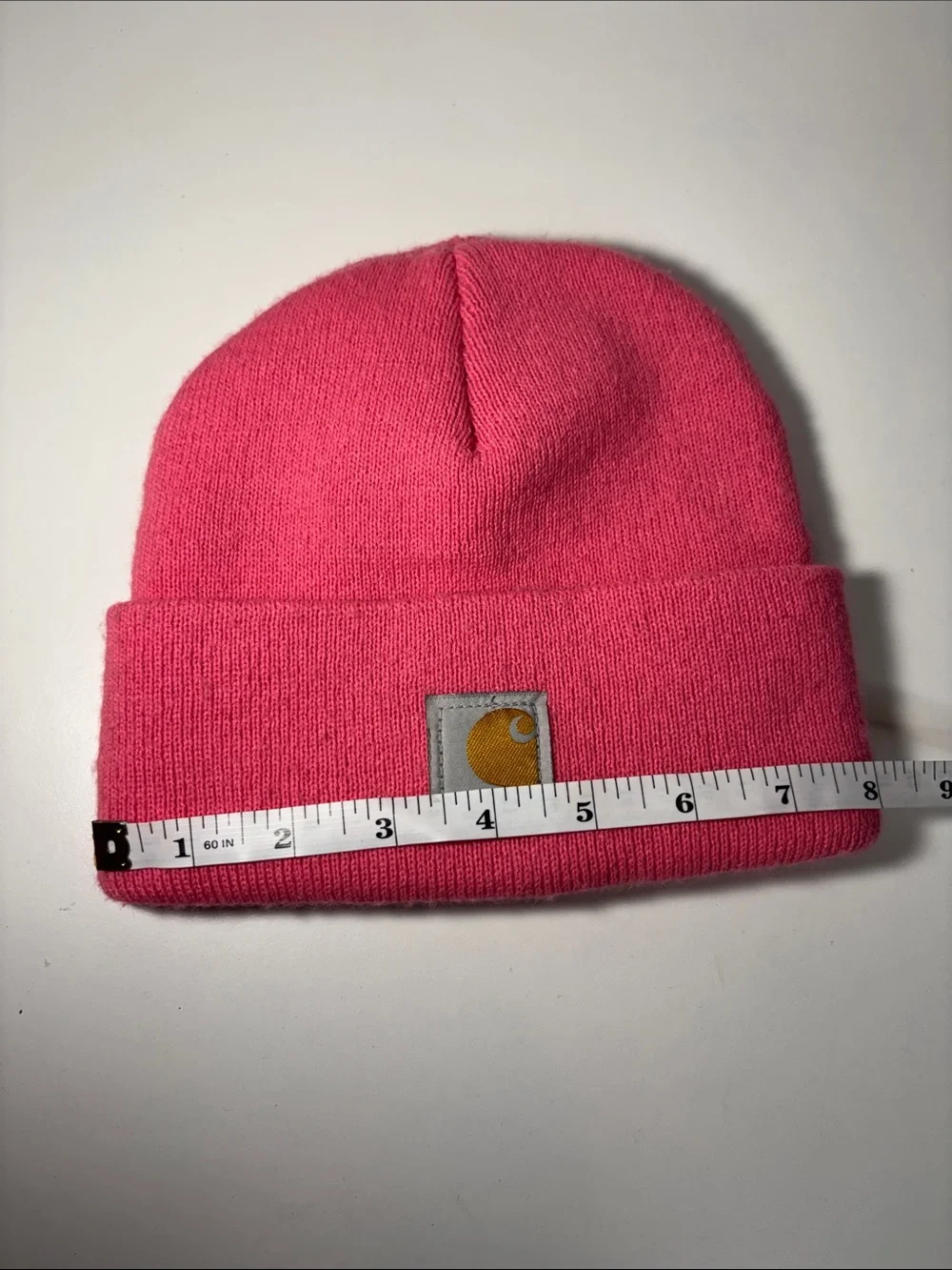 Carhartt Kids Pink Cuffed Beanie with Logo Patch